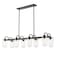 Z-Lite Delaney 8 Light Island/Billiard, Matte Black & Clear 471-8L-MB - alternate 2